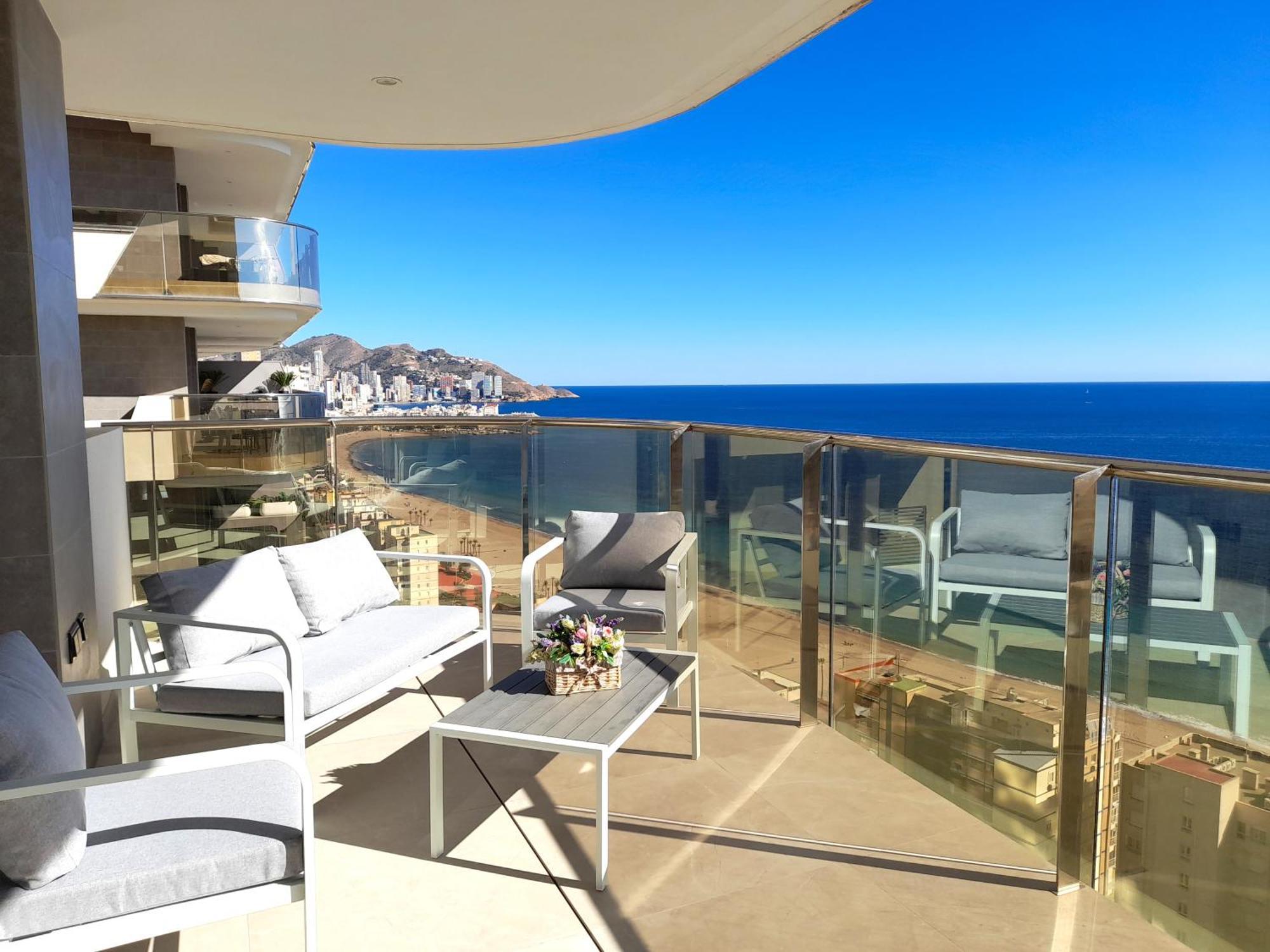 Sunset Cliffs Sea View Apartments 14 Floor Benidorm Exterior foto